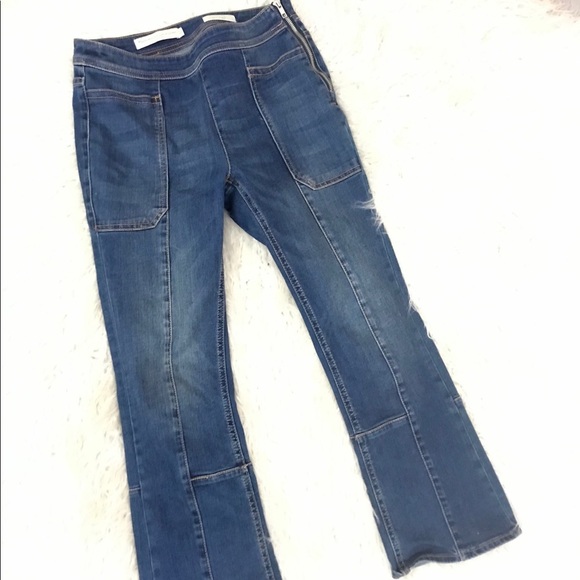 Anthro Pilcro And Letterpress Cropped Jeans Sz 27 - Picture 2 of 4